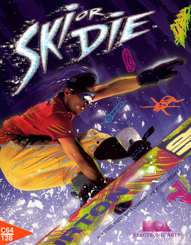 Ski Or Die box art for Commodore 64